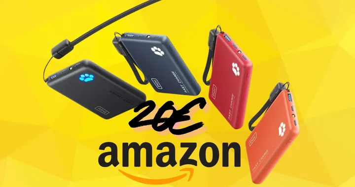 Power Bank piccolo e potente da 10000mAh per non rimanere con la batteria scarica