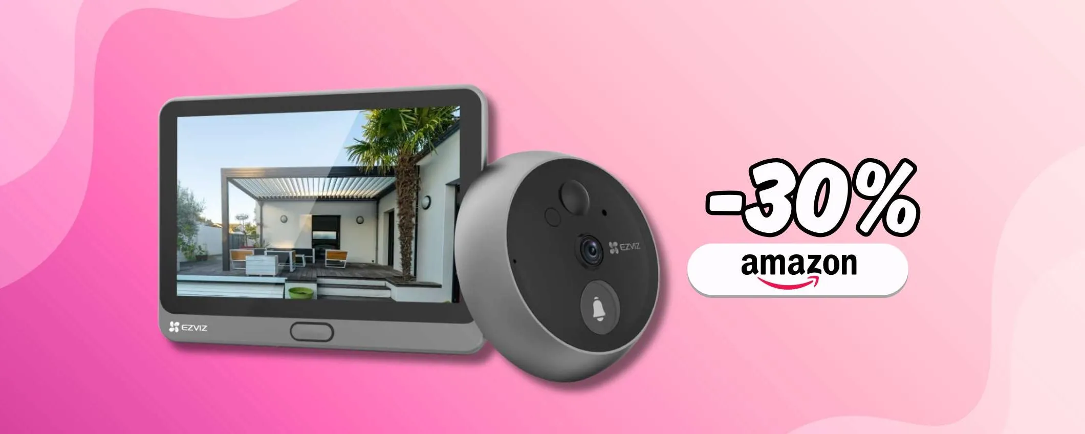 Il citofono diventa una videocamera senza fili con Ezviz CP4, prezzo TOP