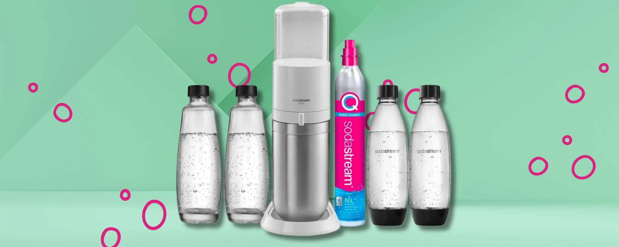 Sodastream Duo Megapack: acqua SPUMEGGIANTE a casa senza peso