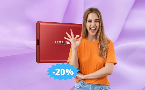 SSD Samsung T7: un'occasione da non perdere (-21%)