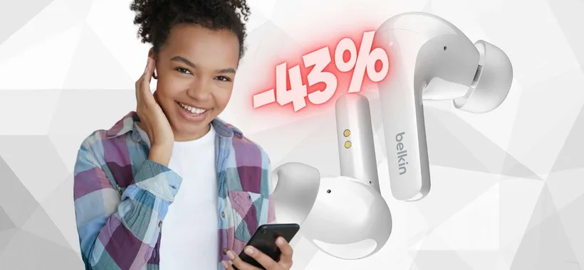 Cuffiette Bluetooth Belkin in SCONTO su Amazon al 43%, un AFFARE
