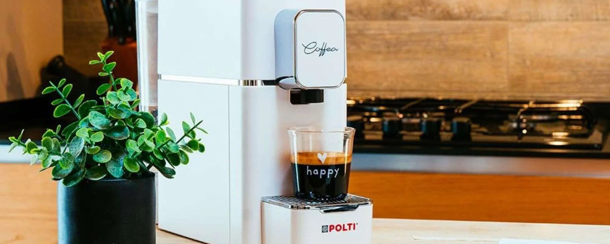 Macchina espresso Polti in offerta: addio capsule, passa alle cialde compostabili