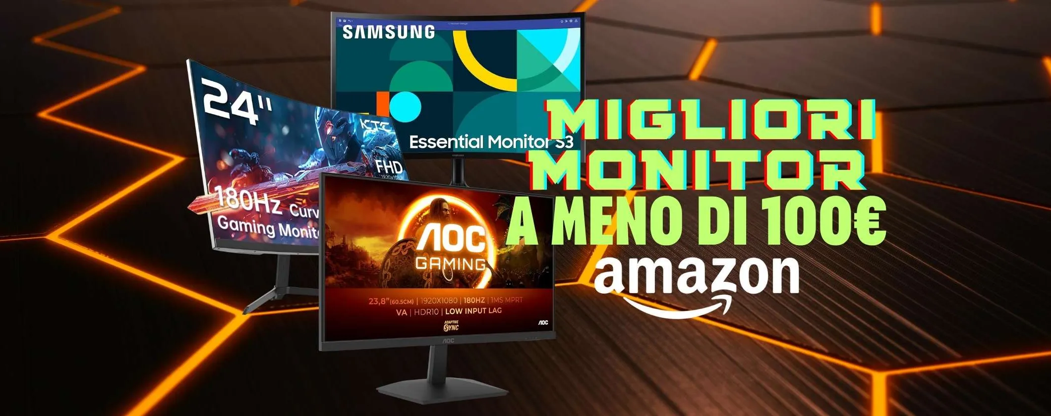 I migliori monitor da 24 pollici a meno di 100€ solo oggi su Amazon