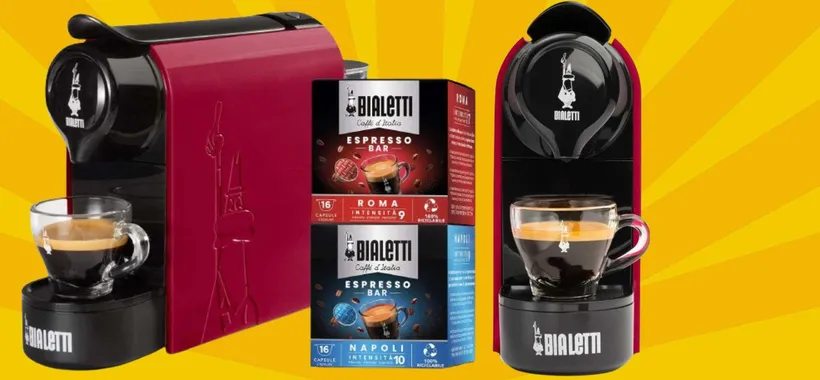 Bialetti Gioia a 58€ con 32 capsule GRATIS: caffè PREMIUM scontatissimo