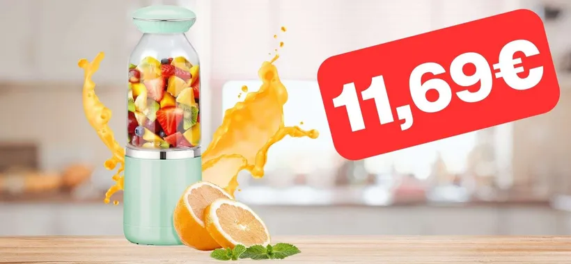 Questo frullatore portatile a PREZZO STRACCIATO su Amazon è da AVERE