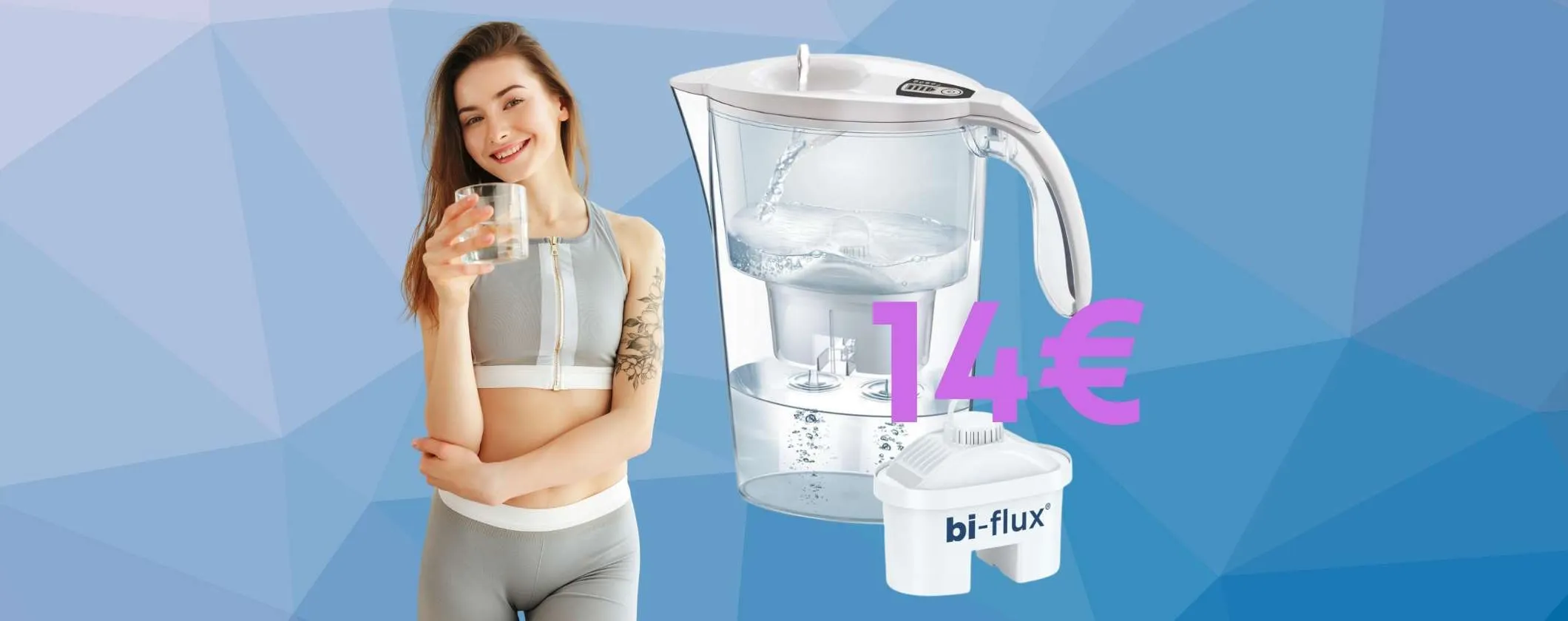 Metti l'acqua buona sulla tua tavola con la caraffa filtrante LAICA a soli 14€