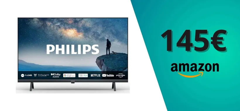 Smart TV Philips HD LED a soli 145,08€: il televisore economico da prendere subito