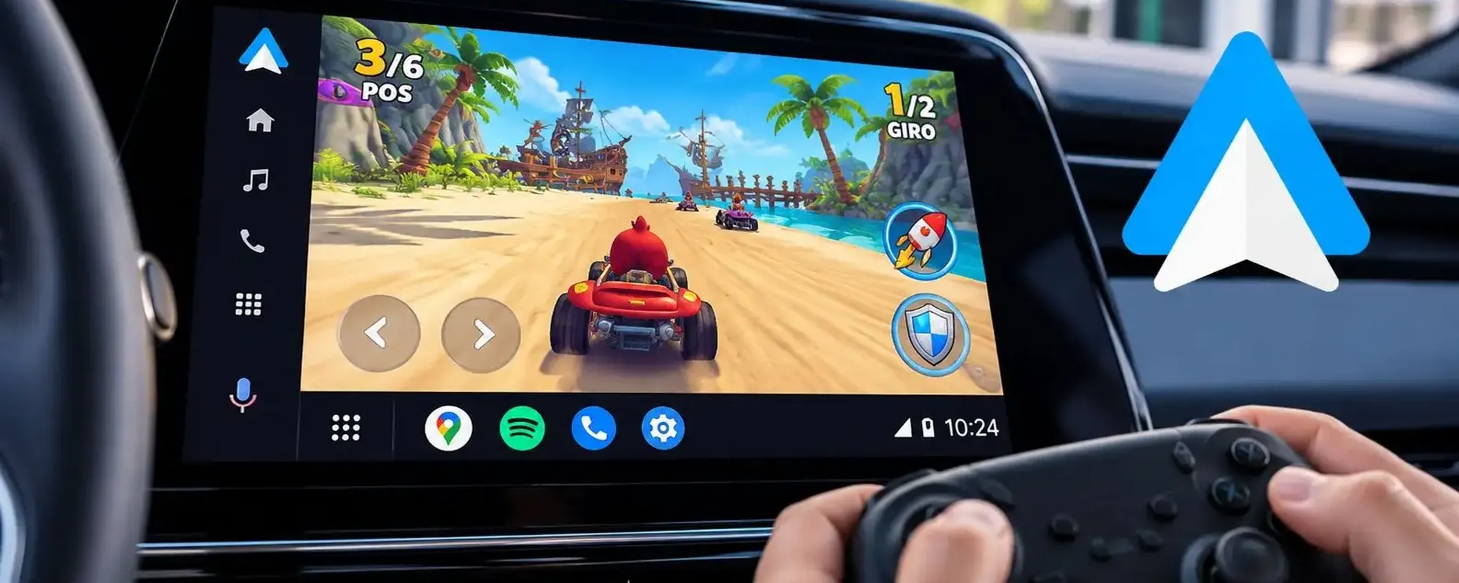 Android Auto ora può trasformarsi in una console: Google apre i giochi a tutti gli sviluppatori