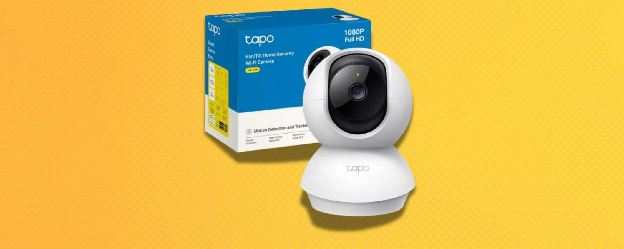 Tapo C200 in offerta: telecamera di sicurezza infallibile, oggi a meno di 22€