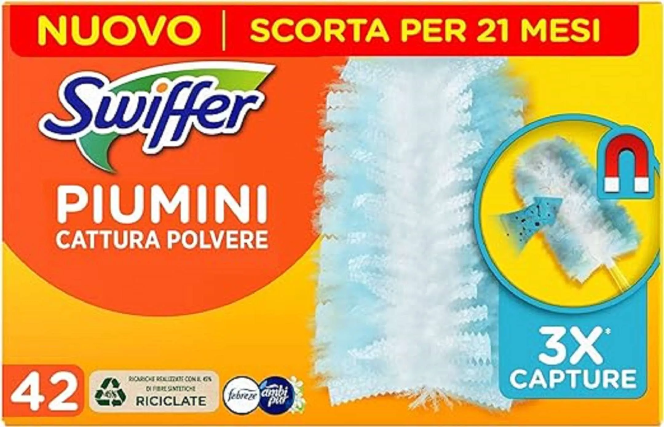 Swiffer Duster: 42 piumini cattura polvere a 29,99 euro su