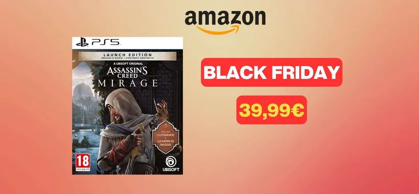 Assassin's Creed Mirage in offerta Black Friday 2023 a soli 39,99 euro