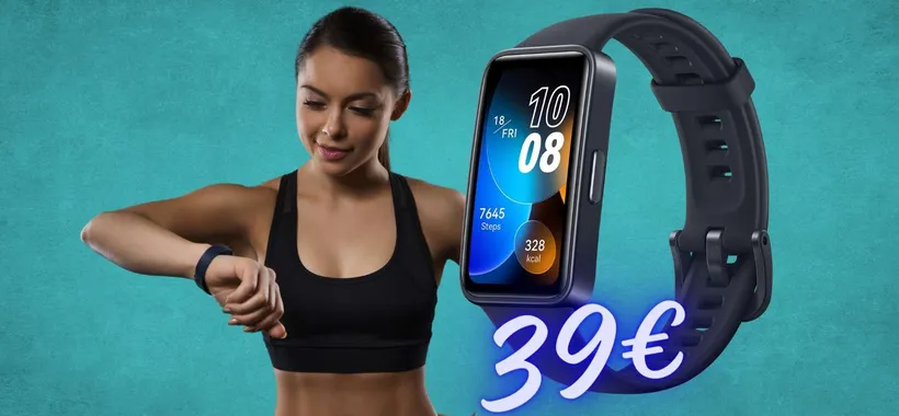 HUAWEI Band 8 con batteria da 2 settimane e display AMOLED solo 39€
