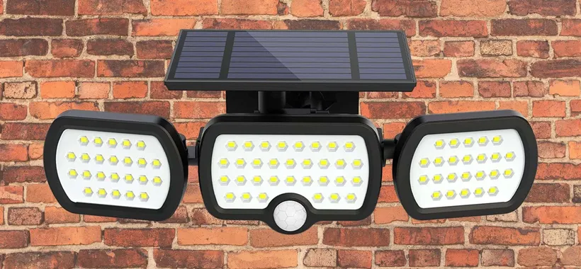 Luminosissima luce solare 1200 lumen a 3 teste a 17€: illumina GRATIS