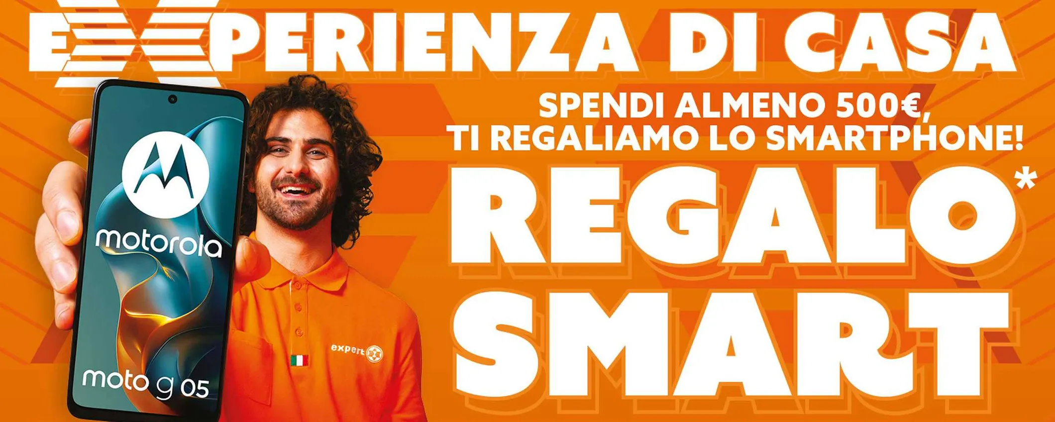 Volantino Expert, che bomba: ricevi uno smartphone Motorola GRATIS