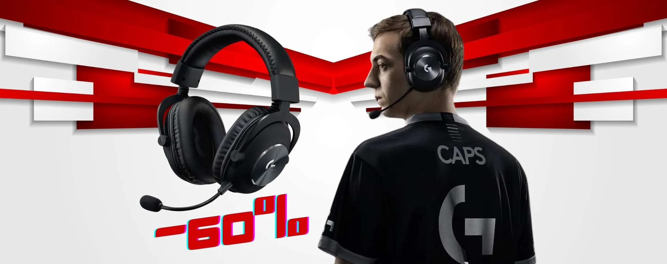 Oggi le cuffie wireless Logitech G PRO X LIGHTSPEED sono al prezzo più basso