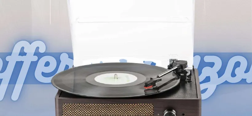 Giradischi Bluetooth: aspetto vintage con funzione tech (-38%)