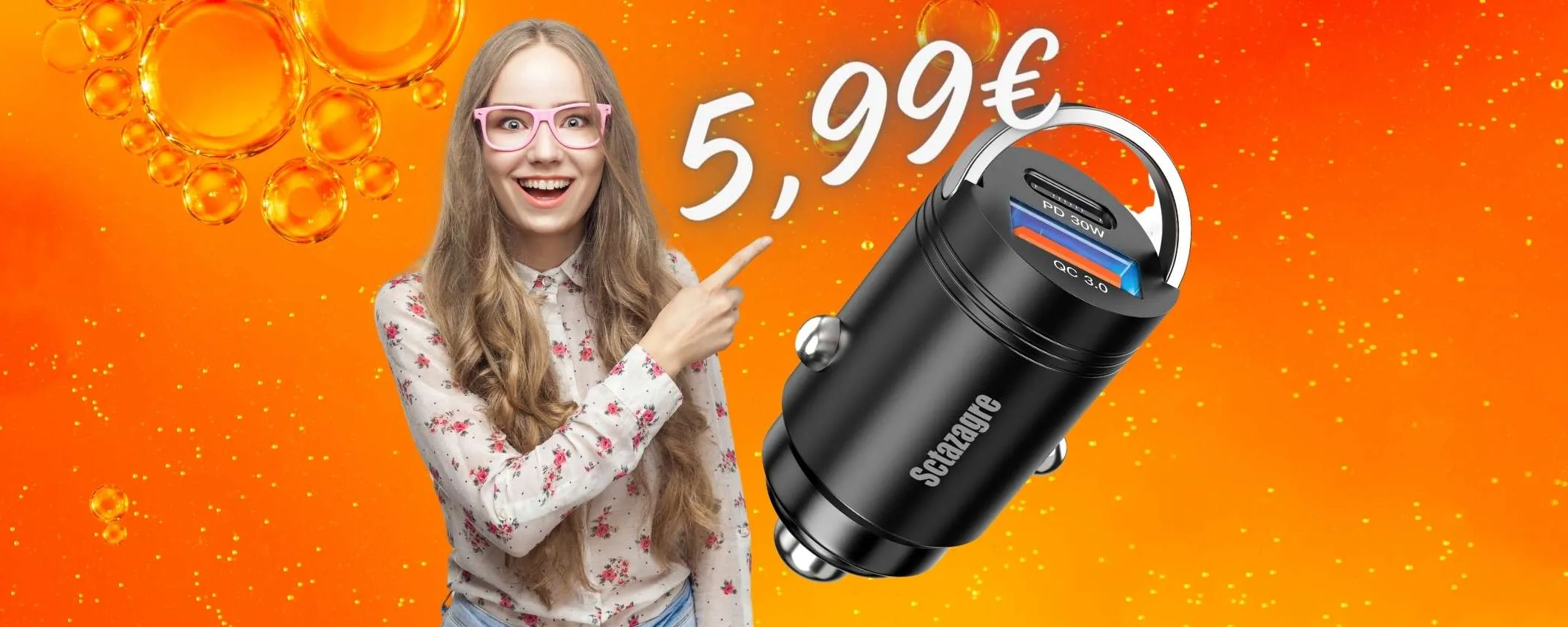 Caricatore per auto (accendisigari) al 50%, ora è tuo a SOLI 5,99€