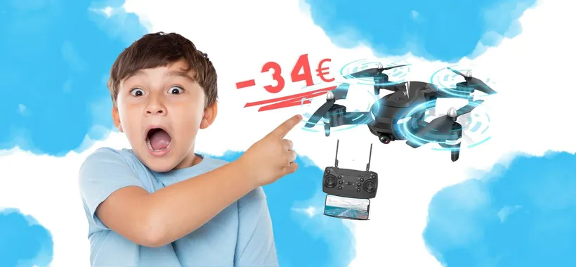 Wipkviey T26: il drone con telecamera in DOPPIO SCONTO su Amazon