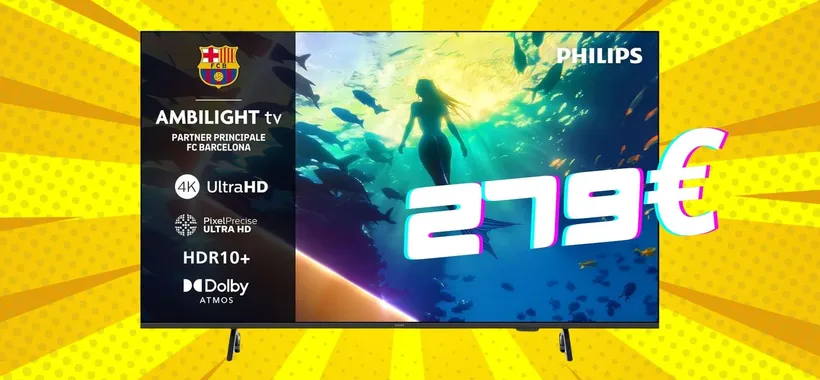 Smart TV Philips Ambilight da 43" con Titan OS a soli 279€ su Amazon