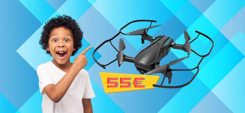 Drone con telecamera SPETTACOLARE in SCONTO su Amazon a 55€