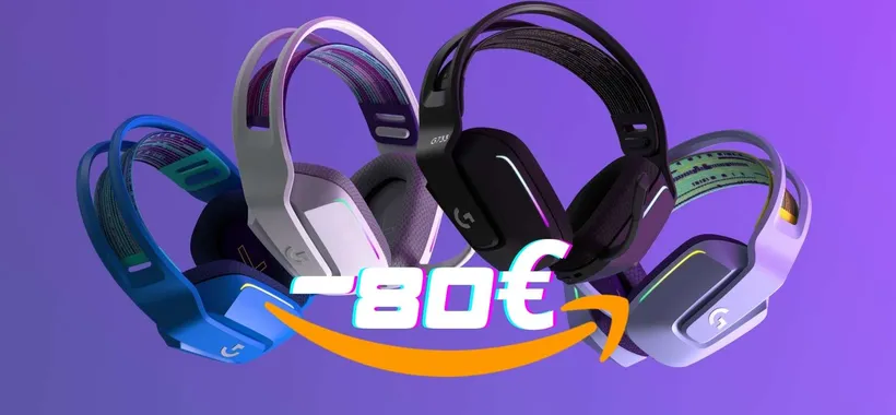 Logitech G733 LIGHTSPEED: cuffie wireless da gaming con microfono (-80€)