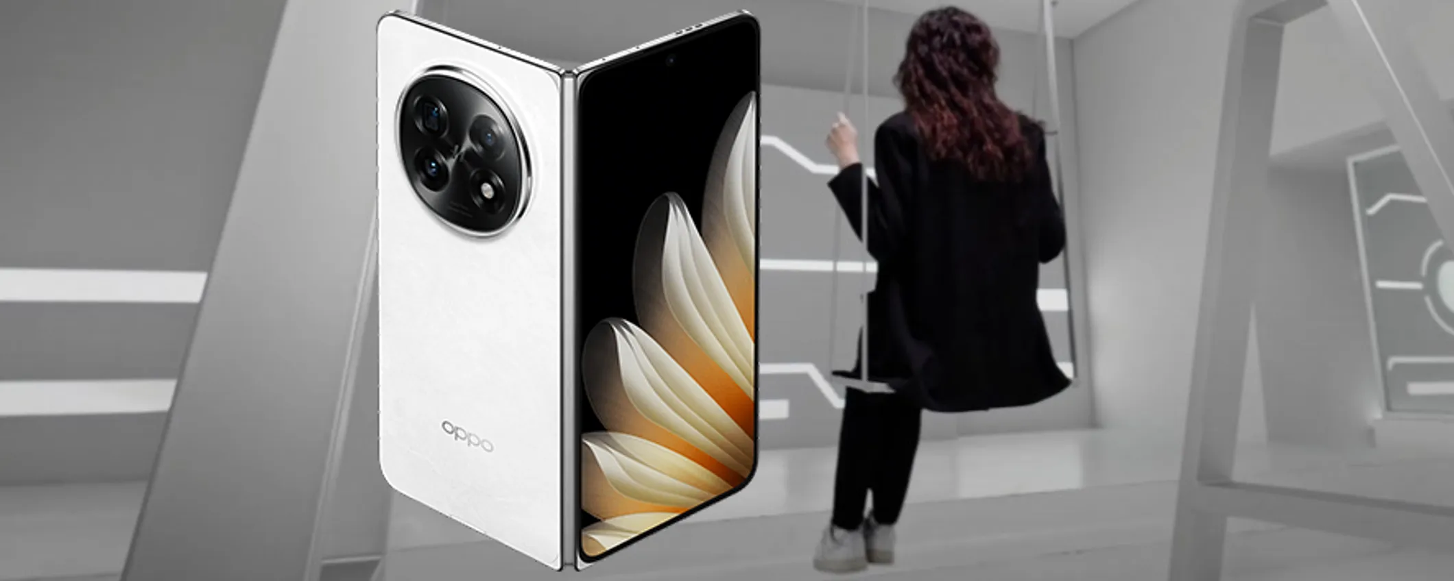 Oppo Find N5 è così resistente che potete usarlo come un'altalena