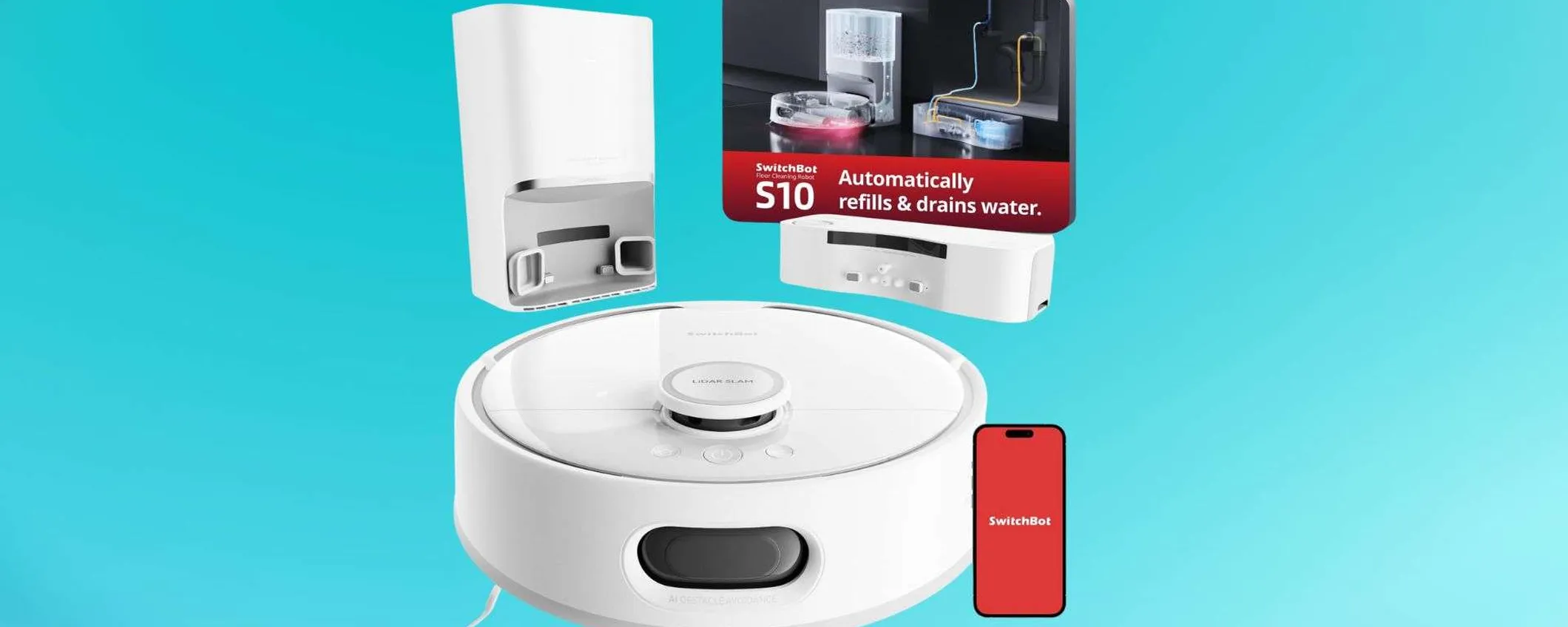 Switchbot S10 in super offerta: si collega all'impianto idraulico per un'automazione totale