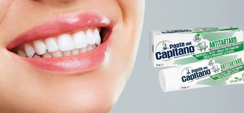 Il dentifricio antitartaro Pasta del Capitano è a PREZZO SCORTA su Amazon (-55%)
