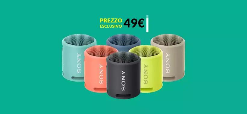 Cassa Bluetooth Sony compatta, impermeabile e POTENTISSIMA