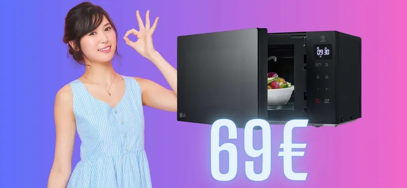 Forno a microonde LG da 20L con programmi e orologio a soli 69€ è una bomba