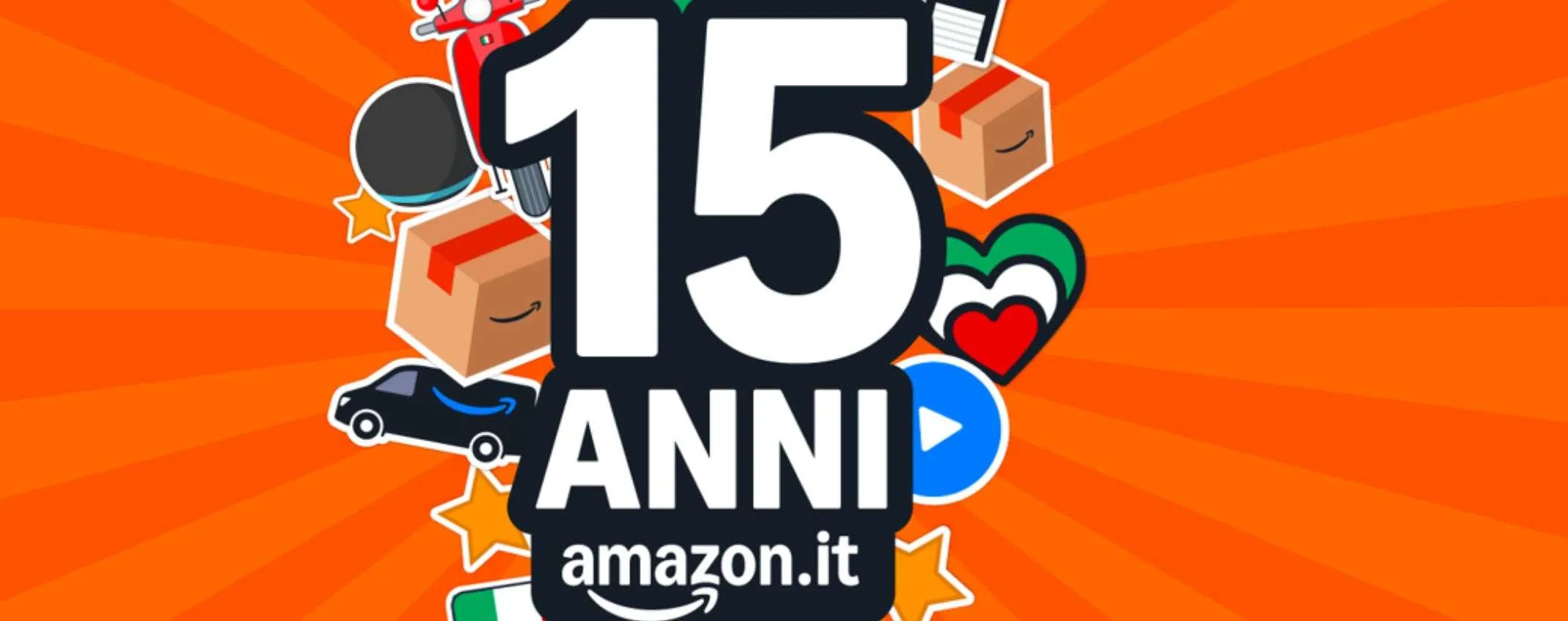 Amazon compie 15 anni in Italia: 3 giorni di promo pazzesche per festeggiare.