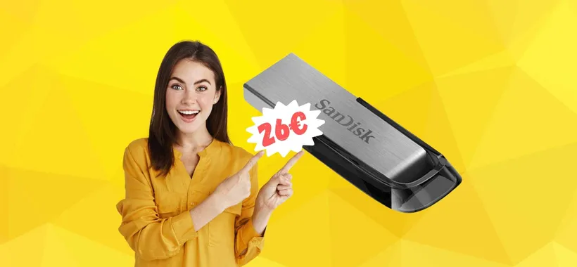 Chiavetta USB SanDisk da 256 GB a PREZZO FOLLE: solo 26€