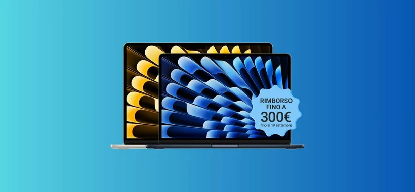 Apple MacBook Air 13 M2 a 999€ e RIMBORSO fino a 300€