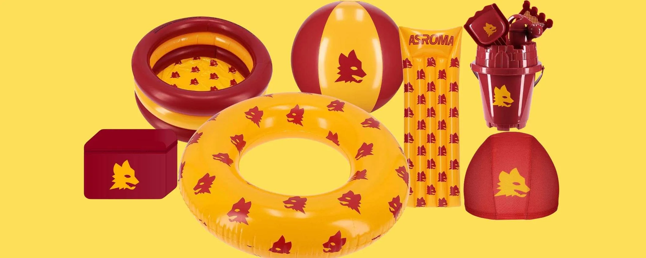 Colora la spiaggia di giallorosso con la Summer Collection AS Roma su Amazon