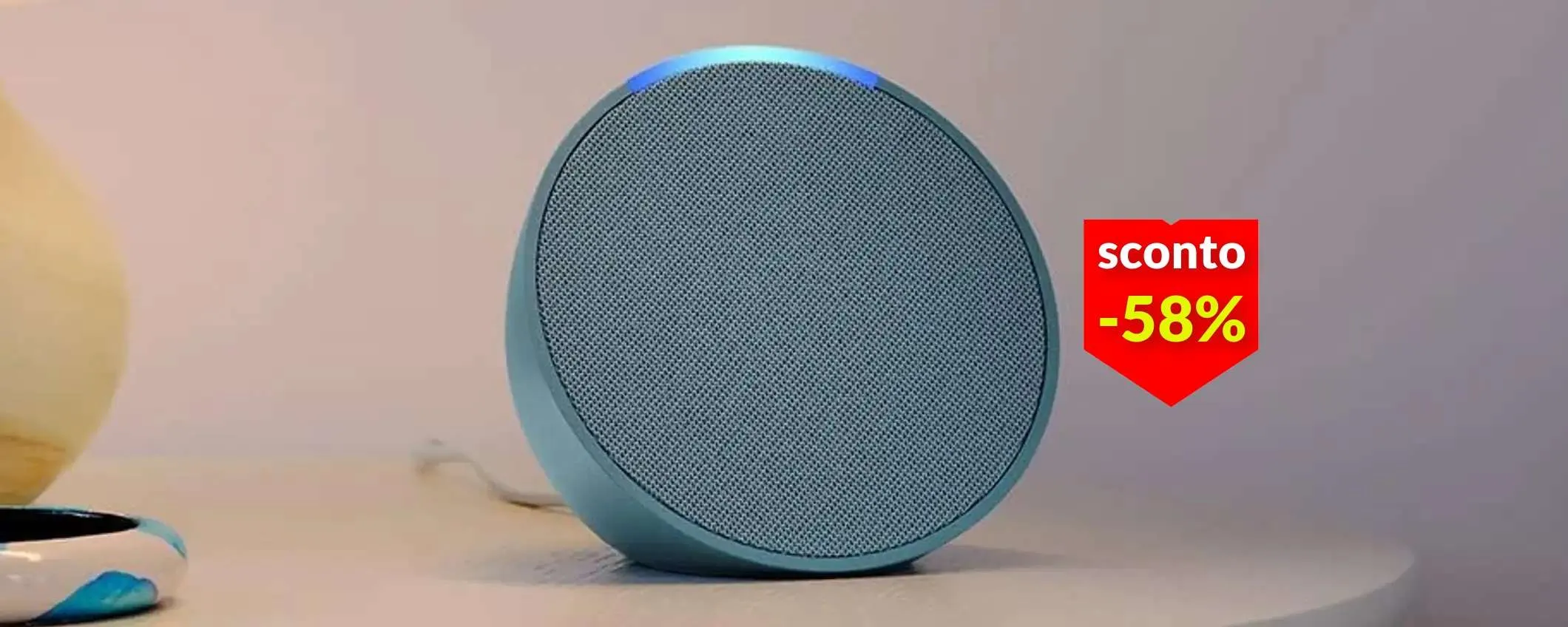 Echo Pop a soli 22€: c'è un mega sconto del 58% con le Offerte Prime Day
