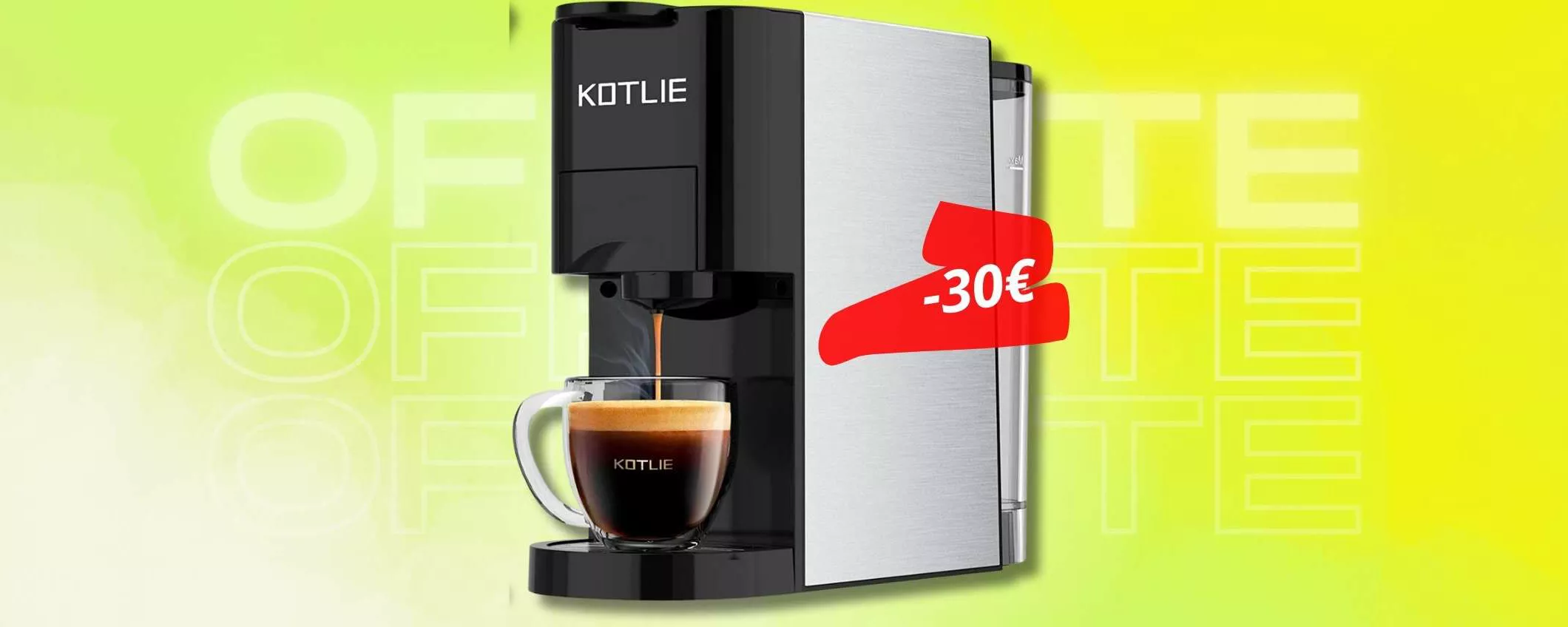 Macchina caffè 4 in 1 per esperienza PERFETTA senza intoppi