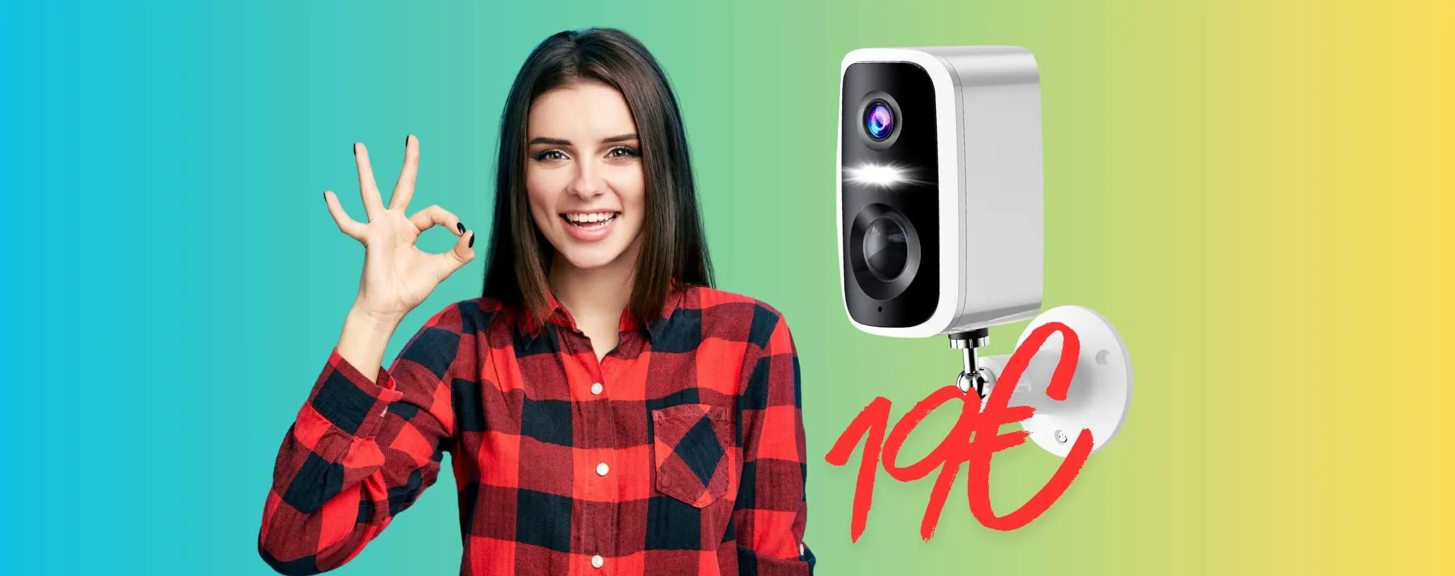 Telecamere di sicurezza wireless con visione notturna a soli 19€ (best buy)