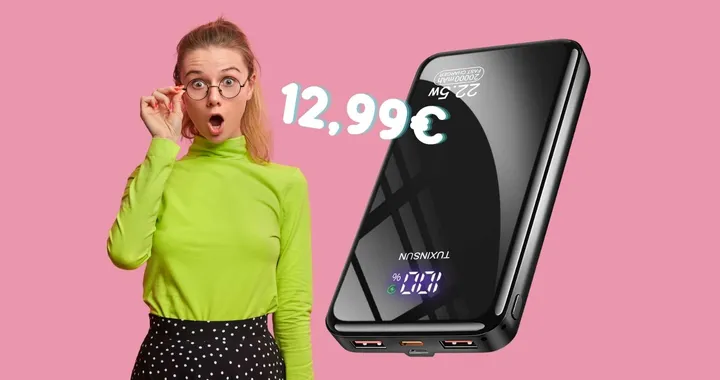 Non uscire di casa senza questo Power Bank potentissimo a soli 12,99€