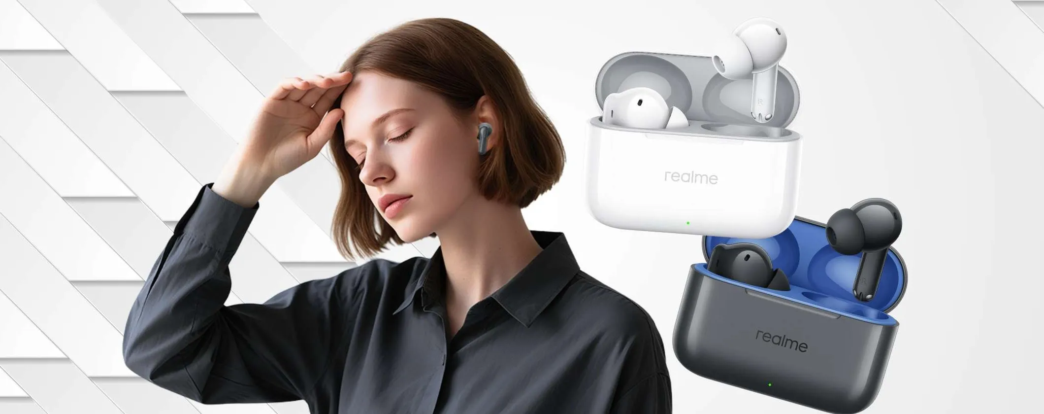 Auricolari wireless realme T200: prezzo imperdibile su Amazon e vero affare