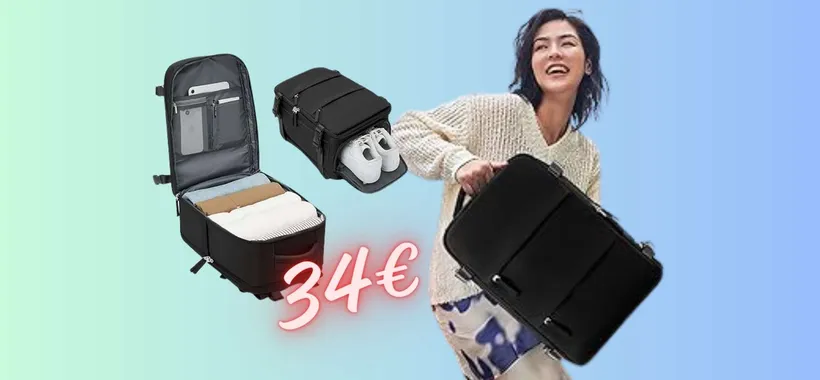 Zaino da viaggio capiente per NON PAGARE il bagaglio sui voli Ryanair