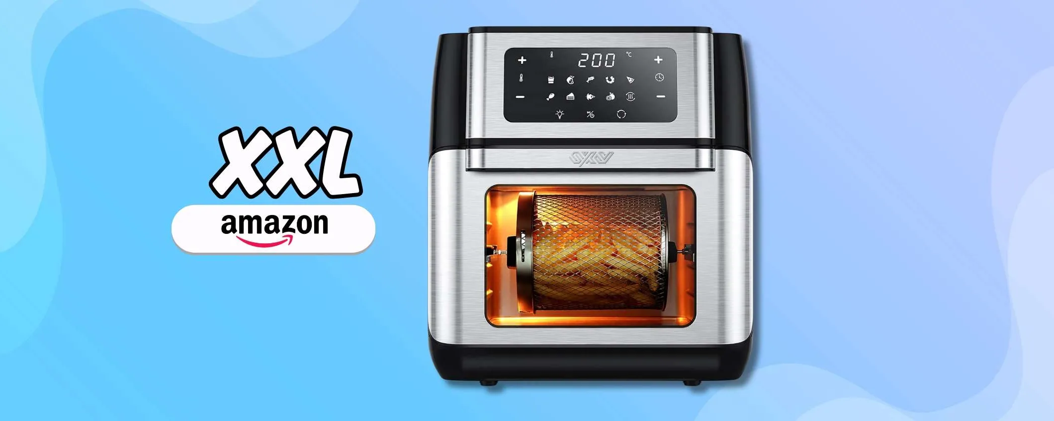 Friggitrice XXL anche nelle prestazioni: rimpiazza il forno con 75€