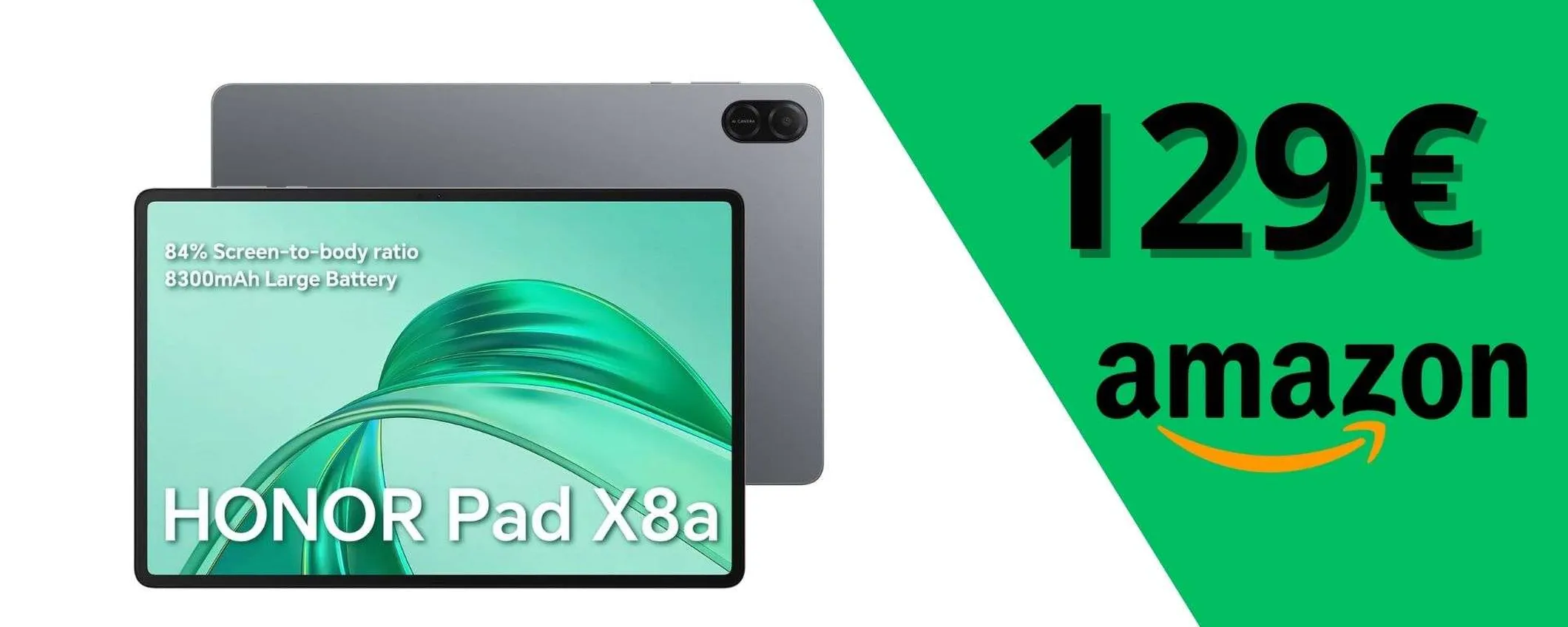Honor Pad X8a a 129€: tablet Android 14 da 11 pollici con MAXI sconto del 24%