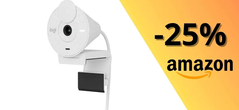 Logitech Brio 300: la webcam top di gamma ora in OFFERTA CLAMOROSA