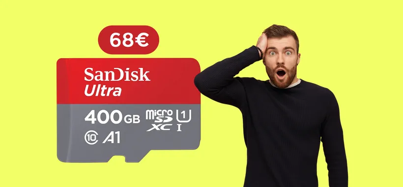 MicroSD 400GB: memoria STERMINATA ad un prezzo imbattibile (68€)
