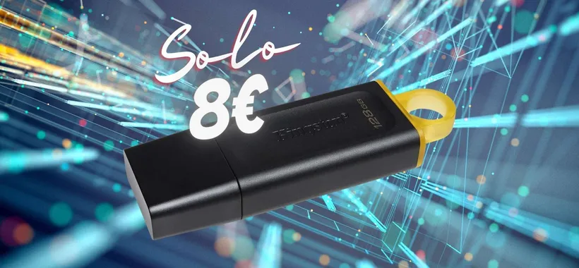 Pendrive Kingston da 128GB in SCONTO FOLLE su Amazon, tua a 8€