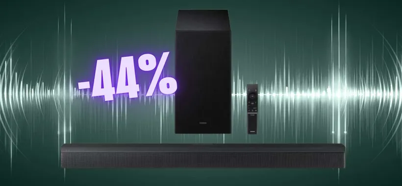 Il cinema nel salotto con la Soundbar Samsung al 44% in meno
