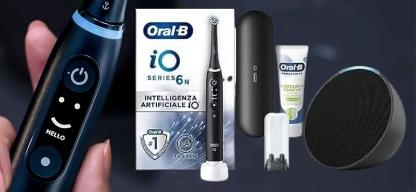 Oral-B, la BOMBA: sconto 40% per lo spazzolino SMART e smart speaker GRATIS