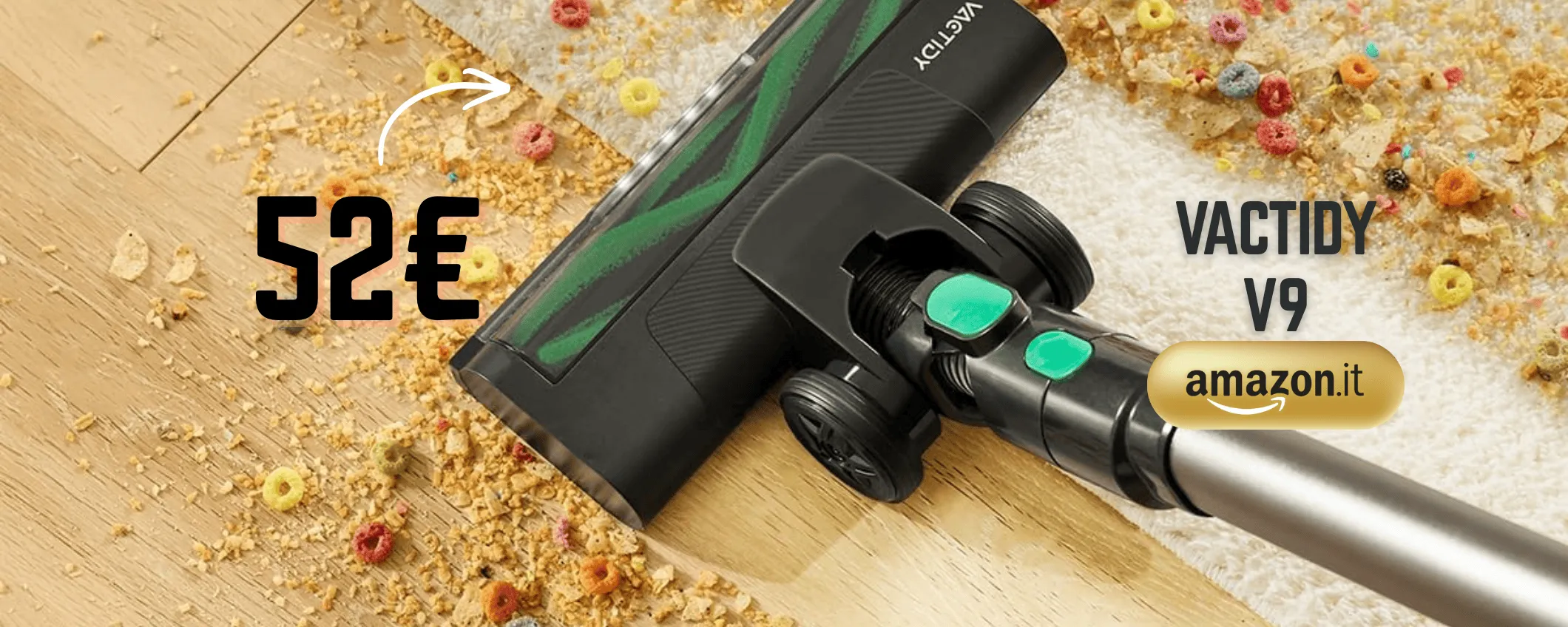 Aspirapolvere senza fili da 250W a soli 52€ è la magia di Amazon