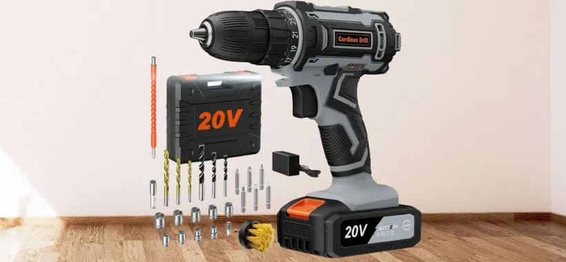 Sconto 50% per questa BESTIA di trapano a batteria con 25 accessori (24,99€)