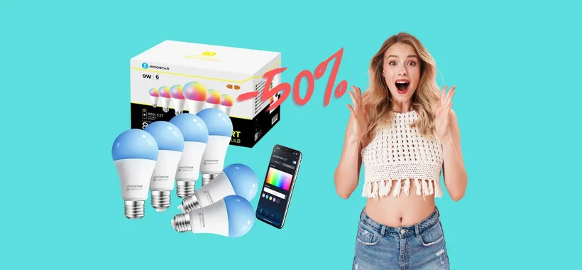 Aigostar senza freni: 6 lampadine WiFi multicolor a MENO di 20€